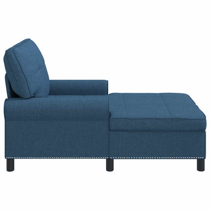 Chaise Lounge Blå Stof 91 x 157 x 91 cm