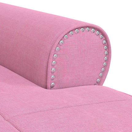 Chaise Lounge Lyserød Stof 91 x 157 x 91 cm