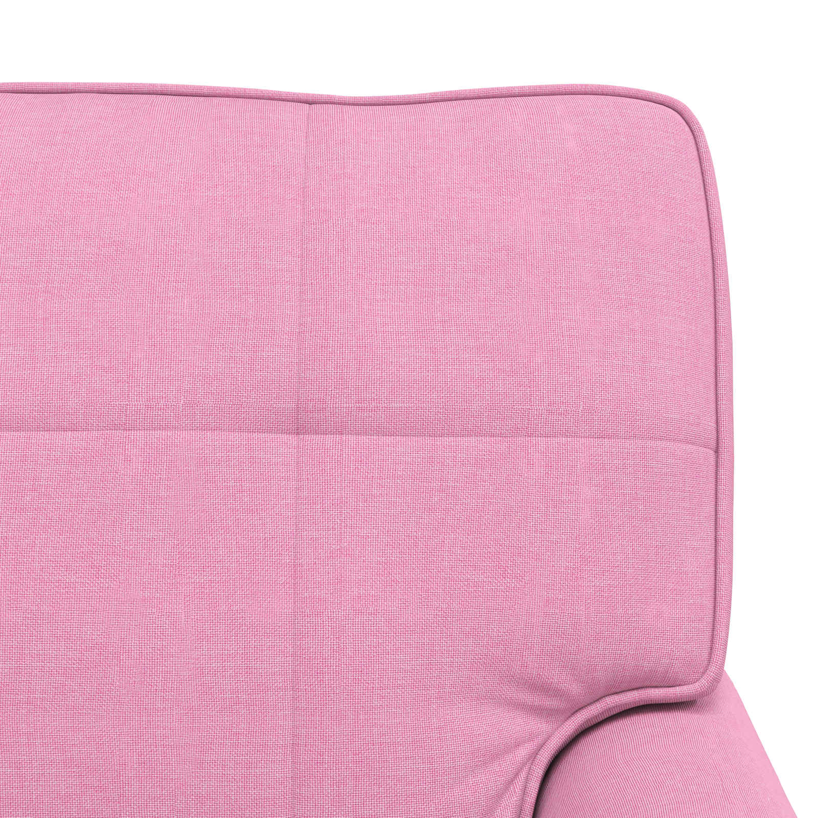 Chaise Lounge med pude Lyserød 91 x 157 x 91 cm Stof