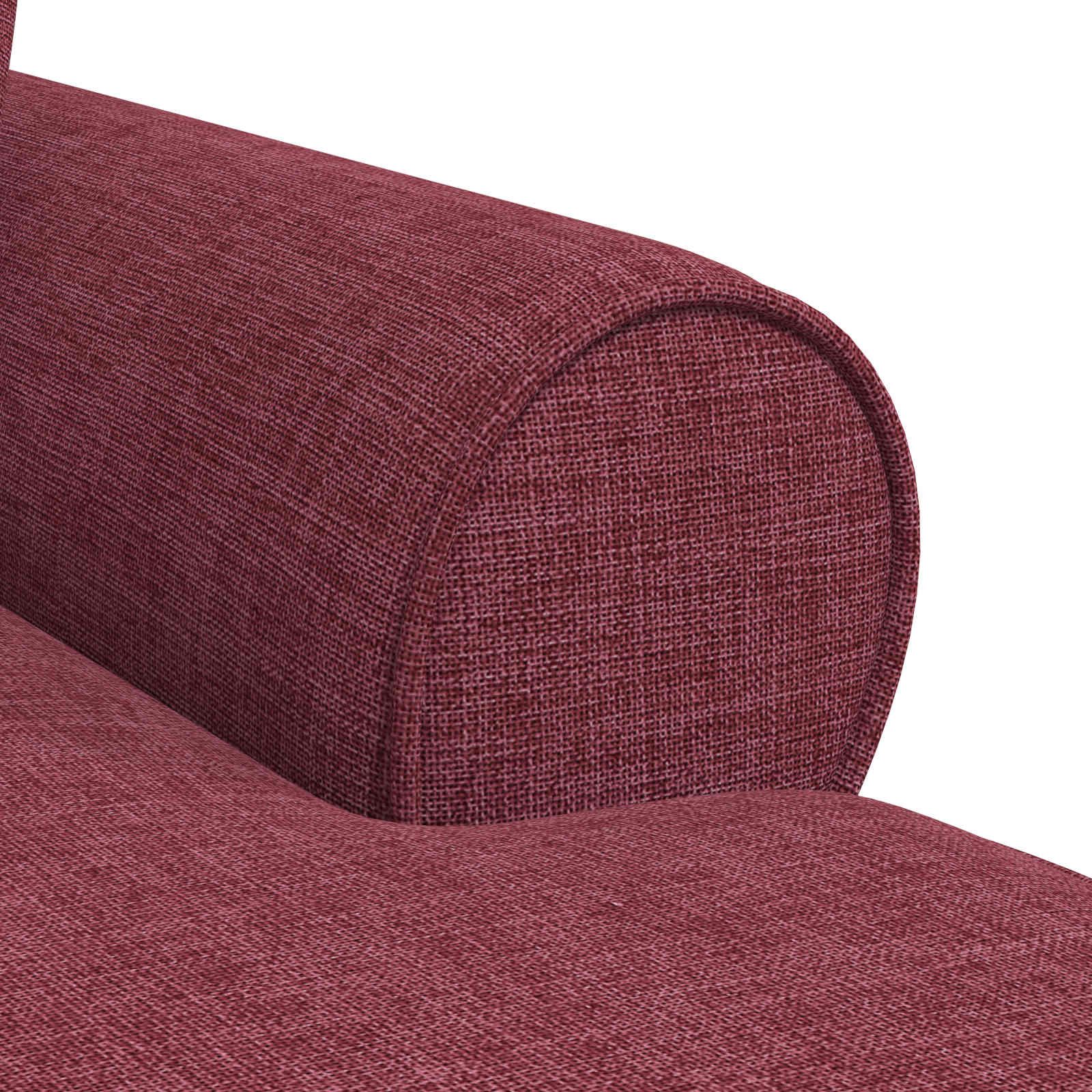Chaise lounge med volant med pude med pude 3 pcs Vinrød Stof