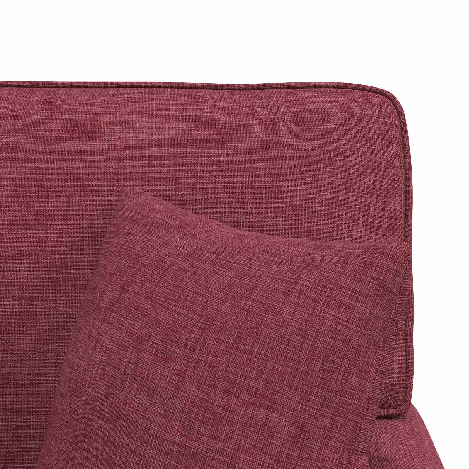 Chaise lounge med volant med pude med pude 3 pcs Vinrød Stof