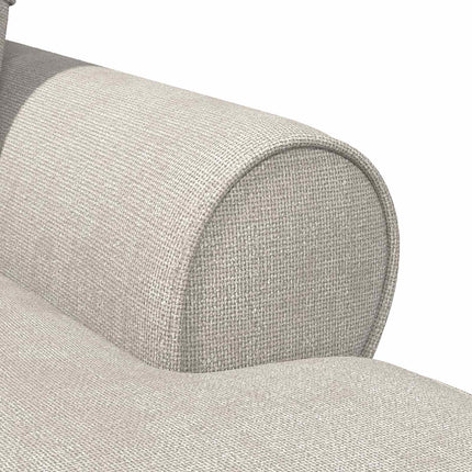 Chaise lounge med volant Cremefarvet 157 x 91 x 91 cm ARES