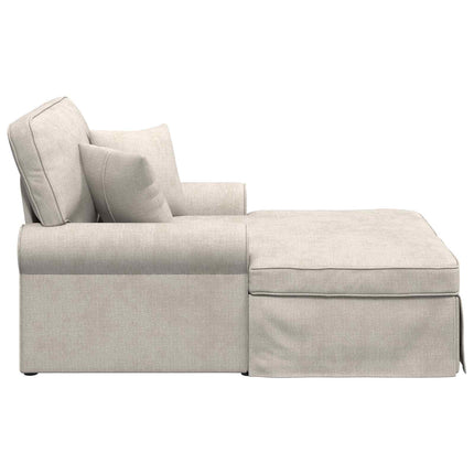 Chaise lounge med volant Cremefarvet 157 x 91 x 91 cm ARES