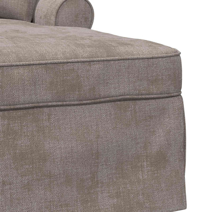 Chaise lounge med volant Sandfarvet 157 x 91 x 91 cm ARES