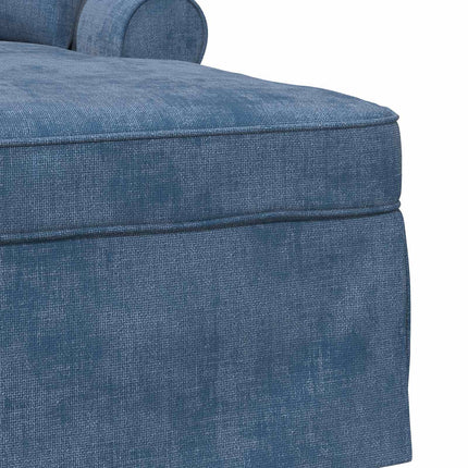 Chaise lounge med volant med pude Blå 157 x 91 x 91 cm ARES