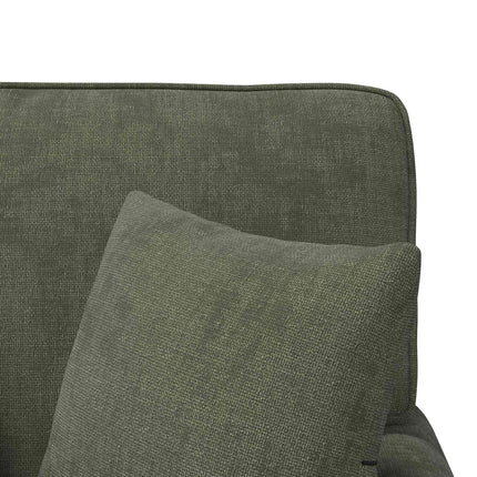 Chaise lounge med volant med pude Grøn 157 x 91 x 91 cm ARES