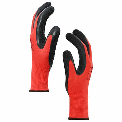Arbejds handsker 24 pcs Rød og Sort 8 / m Latexbelægning