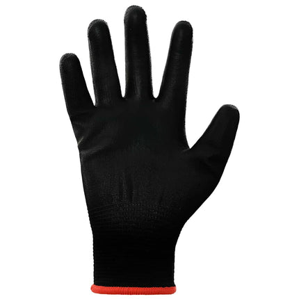 Arbejds handsker 12 pcs Sort 7 / S Polyester