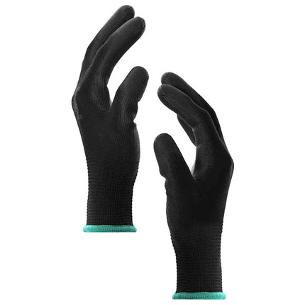 Arbejds handsker 24 pcs Sort 11 / XXL Polyester