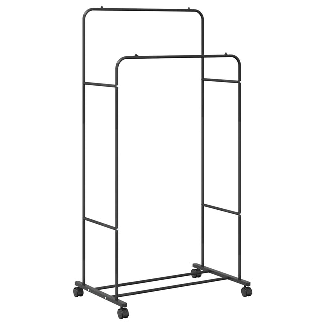 Tøjstativ Sort 80 x 53 x 156 cm