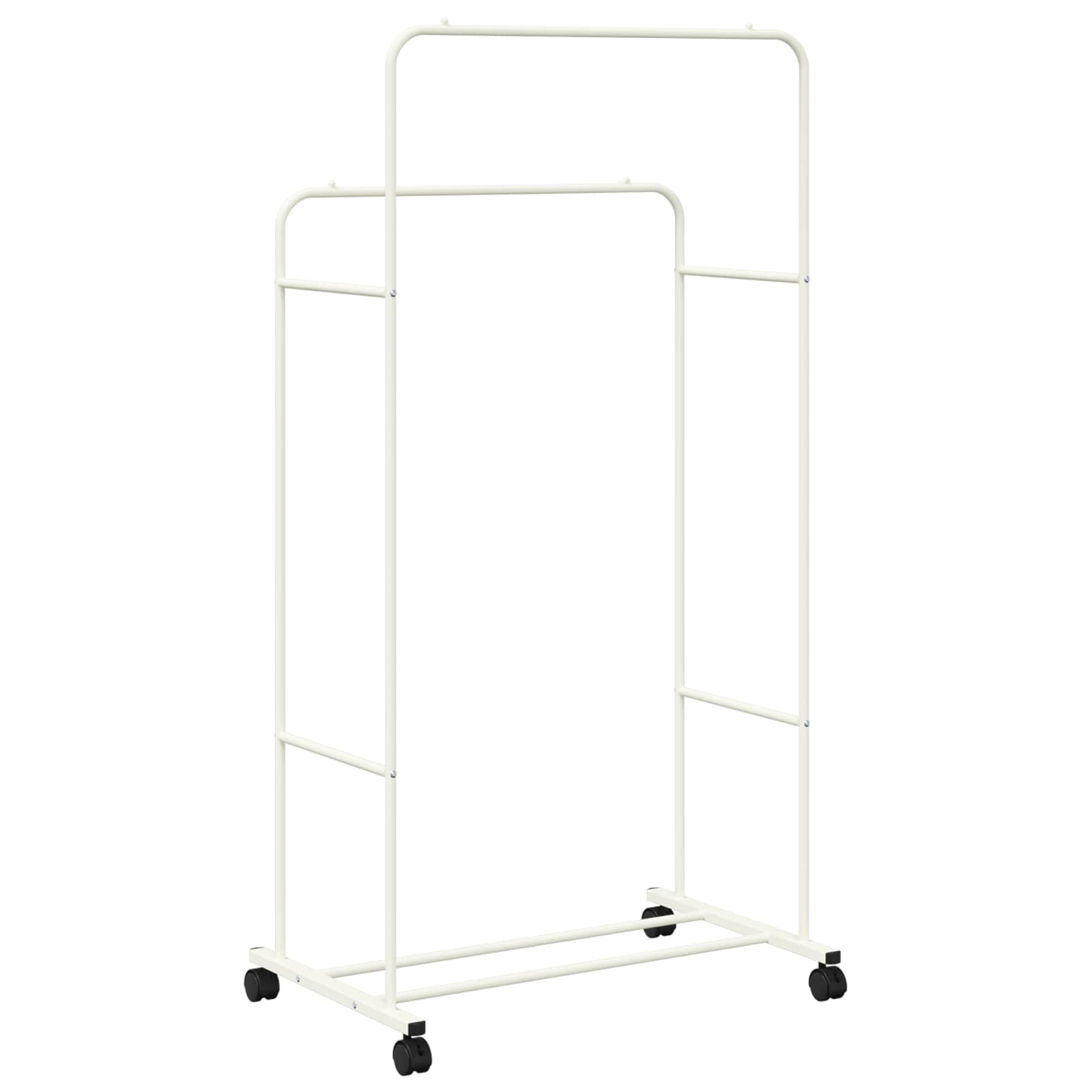 Tøjstativ Ensfarvet Hvid 80 x 53 x 156 cm