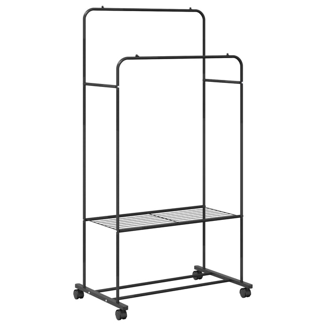 Tøjstativ Sort 80 x 53 x 156 cm