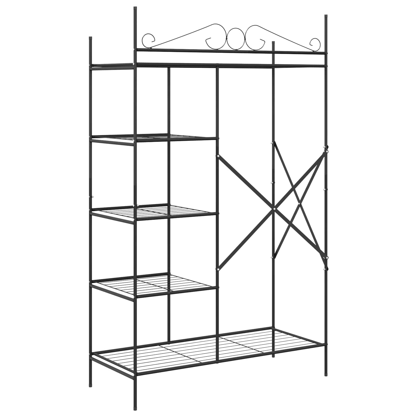 Åben Garderobe med hylde med opbevaring