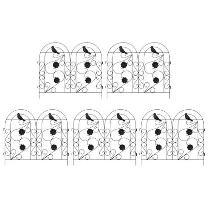 Havehegn 5 pcs Sort Stål