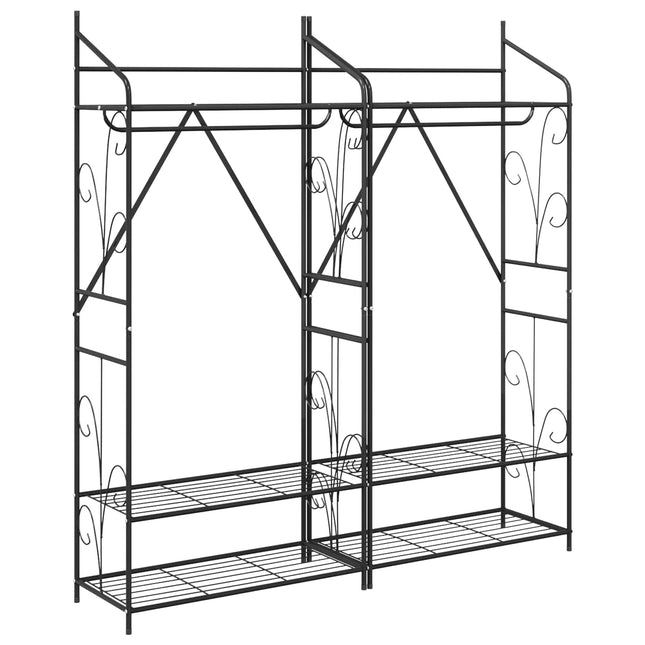 Åben Garderobe Ensfarvet 2 pcs 78 x 36 x 158 cm