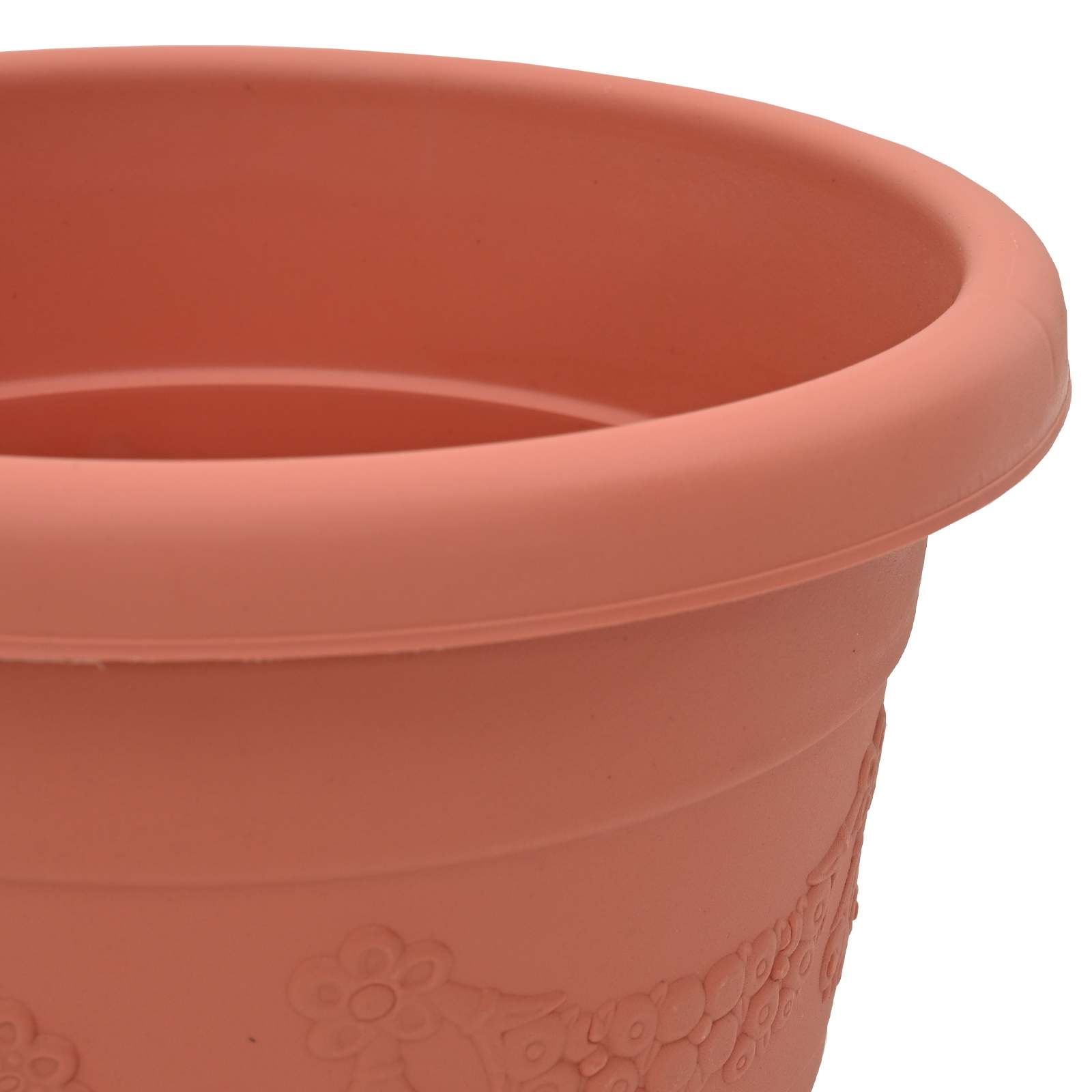 Plantepotter 6 pcs Mursten Rød Ø 22 x 18 cm Plastik