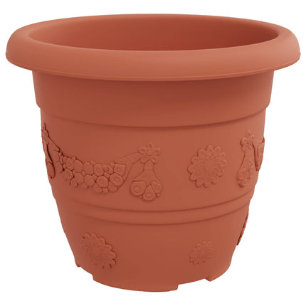 Plantepotter 6 stk. Mursten Rød Ø 30 x 25 cm Plastik
