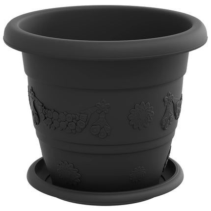 Plantepotter 6 stk. Sort Ø 22 x 18 cm Plastik