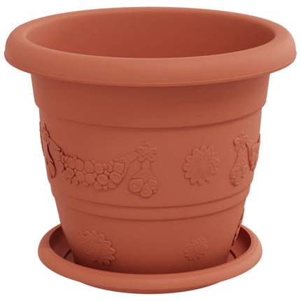 Plantepotter 24 stk. Mursten Rød Ø 22 x 18 cm Plastik