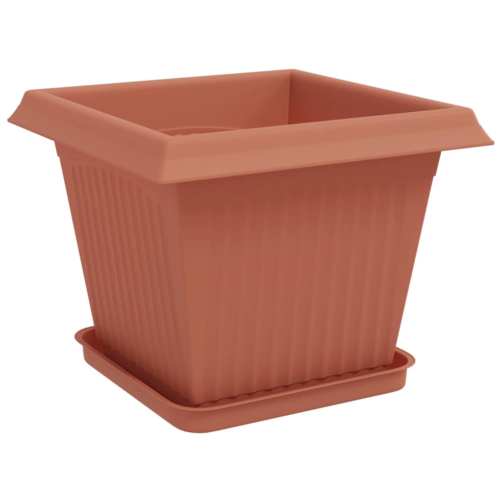 Plantepotter 6 pcs Mursten Rød 33 x 33 x 26 cm Plastik