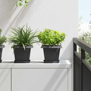 Plantepotter 6 pcs Sort 20 x 20 x 16 cm Plastik