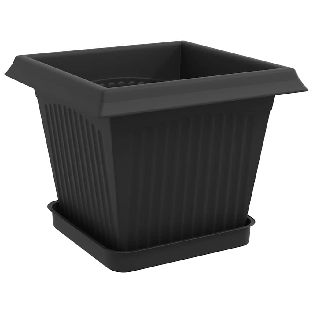 Plantepotter 6 pcs Sort 20 x 20 x 16 cm Plastik