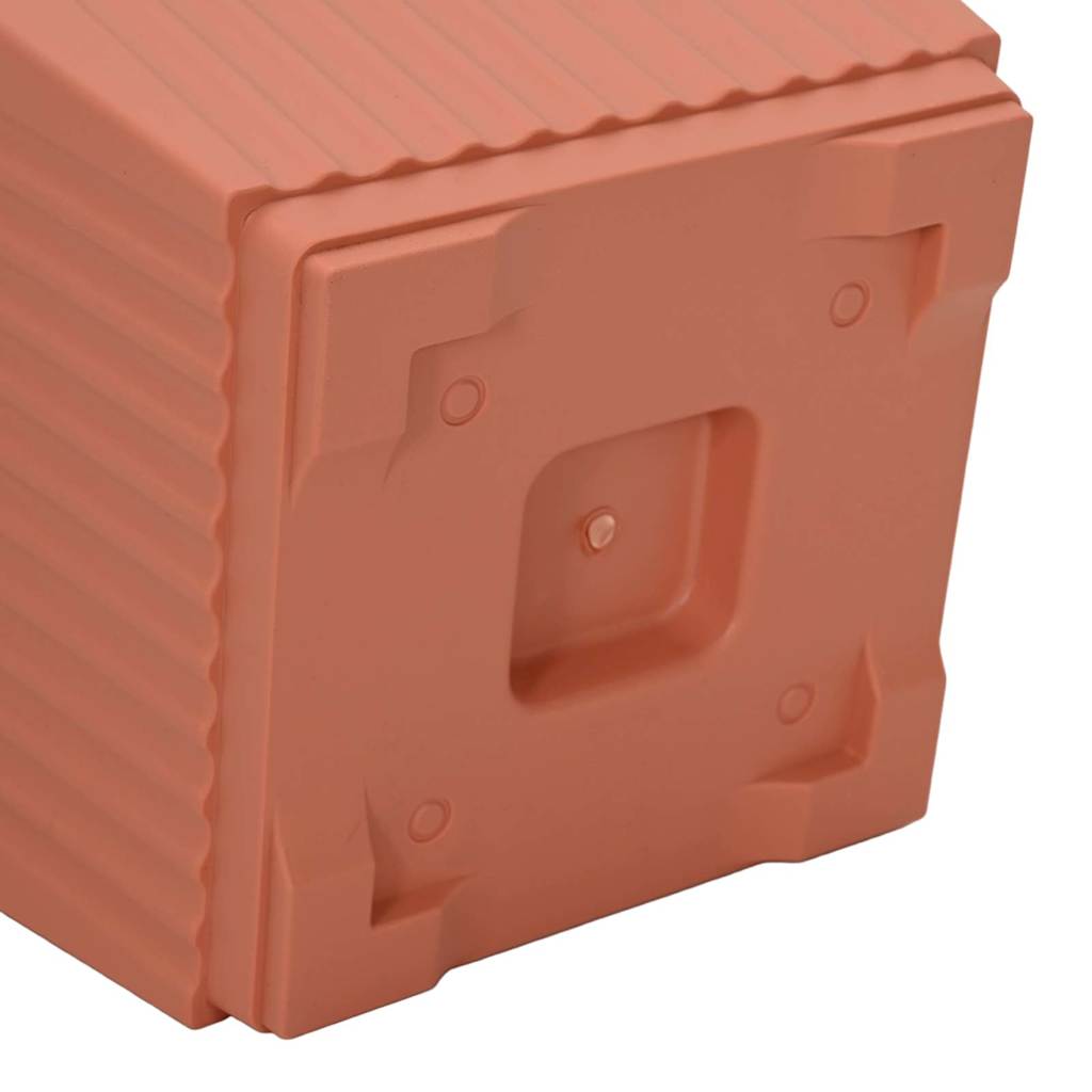 Plantepotter 24 pcs Mursten Rød 16 x 16 x 14 cm Plastik