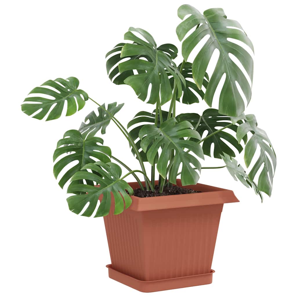 Plantepotter 24 pcs Mursten Rød 16 x 16 x 14 cm Plastik