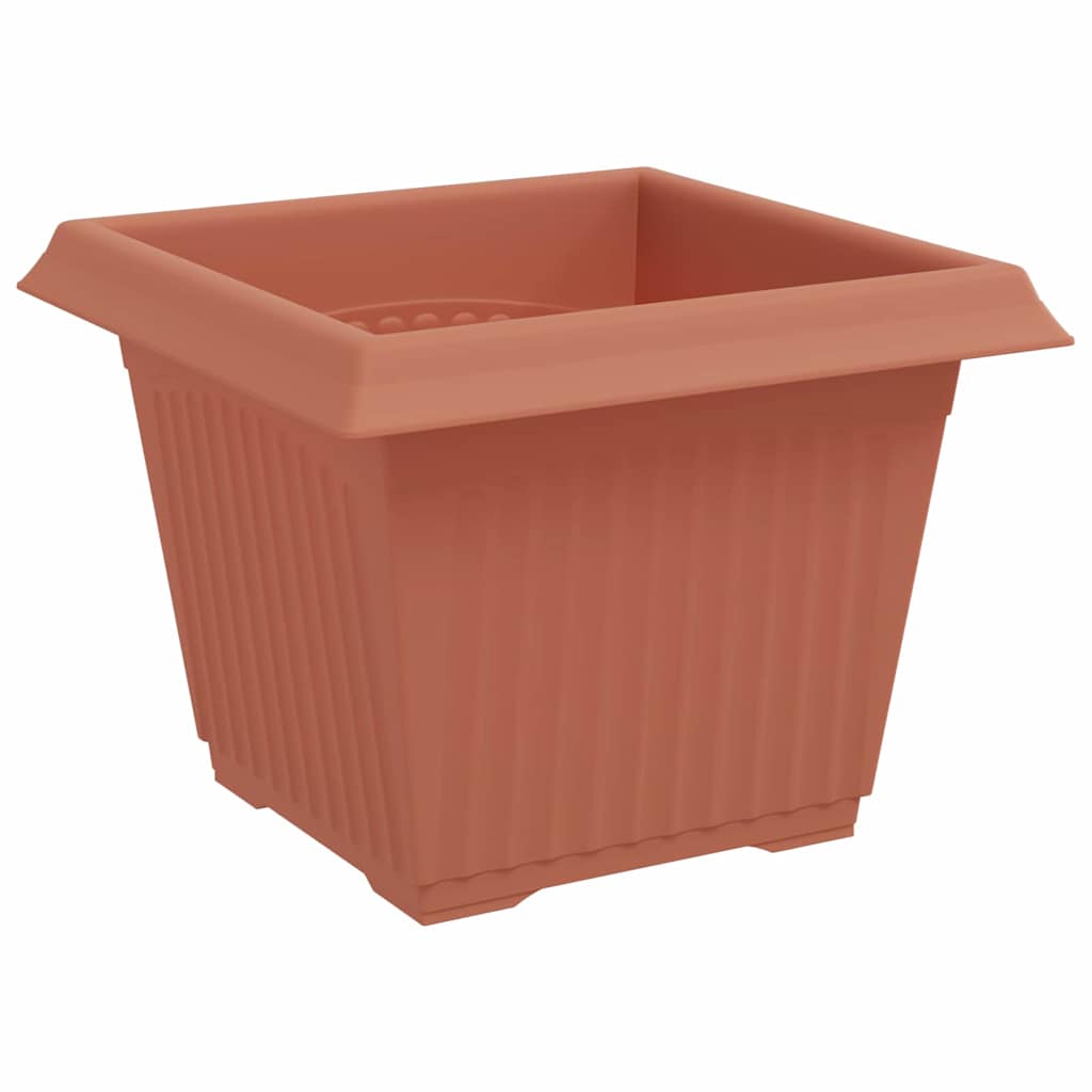 Plantepotter 24 pcs Mursten Rød 23 x 23 x 17,5 cm Plastik