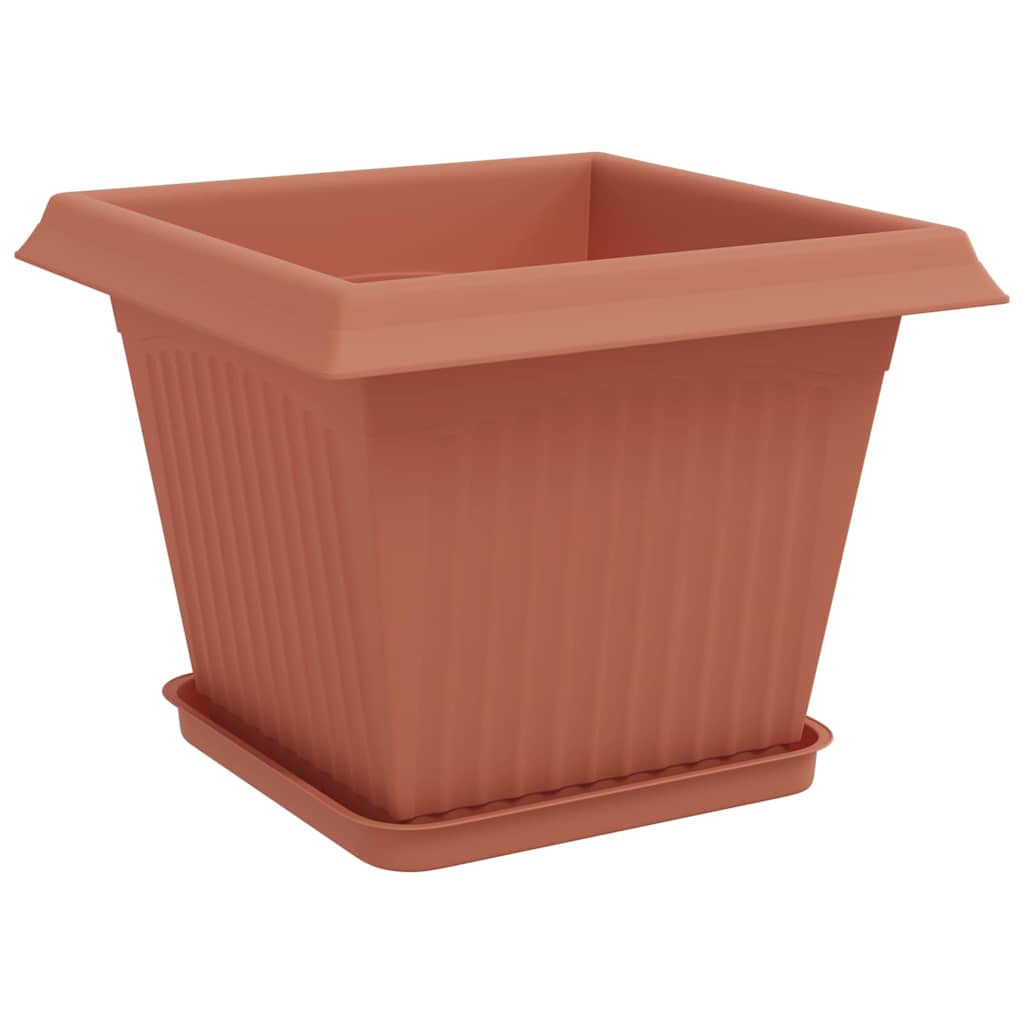 Plantepotter 24 pcs Mursten Rød 28,5 x 28,5 x 22 cm Plastik