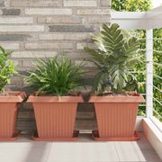 Plantepotter 24 pcs Mursten Rød 38 x 38 x 30 cm Plastik