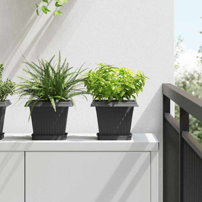 Plantepotter 24 stk. Sort Plastik