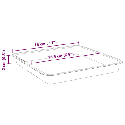 Plantepotter 24 pcs Sort 23 x 23 x 17,5 cm Plastik