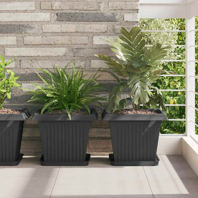 Plantepotter 24 stk. Sort Plastik