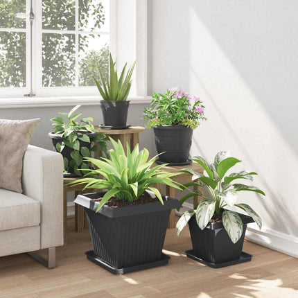 Plantepotter 24 stk. Sort Plastik
