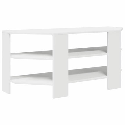 HjørneTVskab 100 x 40,5 x 45 cm Hvid Konstrueret træ