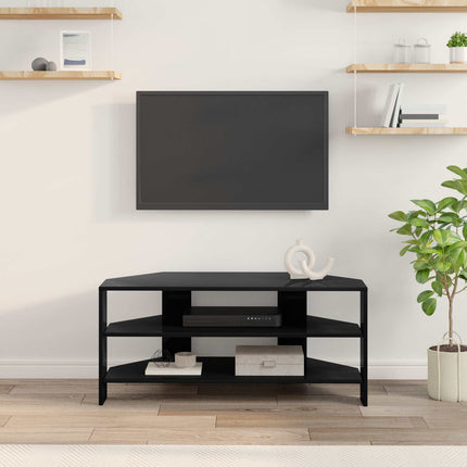 HjørneTVskab 100 x 40,5 x 45 cm Sort Konstrueret træ