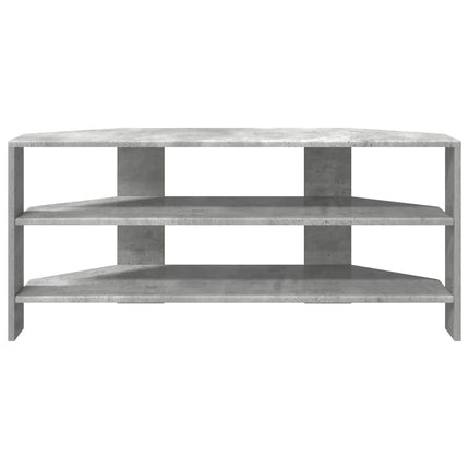 HjørneTVskab 102x40,5x45cm Beton Grå Konstrueret træ