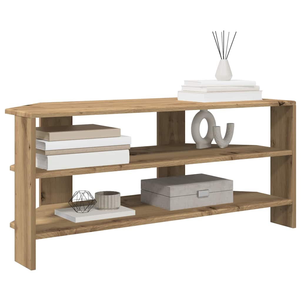HjørneTVskab Artisan Egetræ 102x40,5x45cm Konstrueret træ