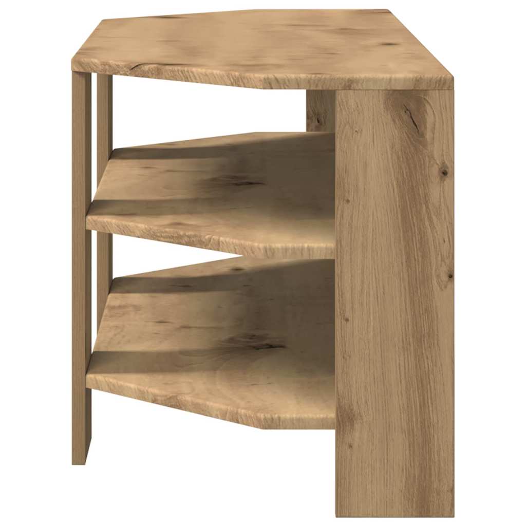 HjørneTVskab Artisan Egetræ 102x40,5x45cm Konstrueret træ
