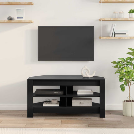 HjørneTVskab 102 x 41 x 50 cm Sort Konstrueret træ