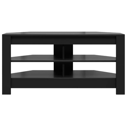 HjørneTVskab 102 x 40,5 x 45 cm Sort Konstrueret træ