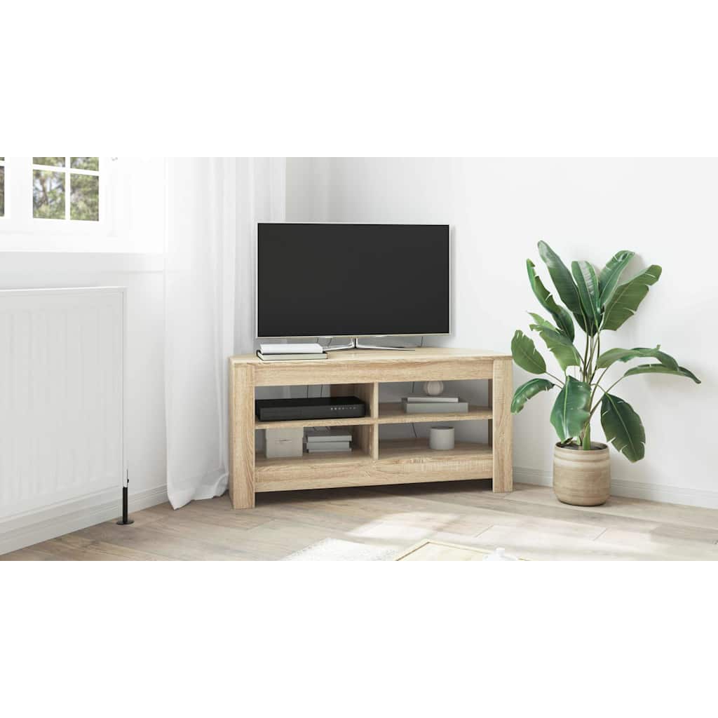 HjørneTVskab Sonoma eg 102 x 40,5 x 45 cm Konstrueret træ