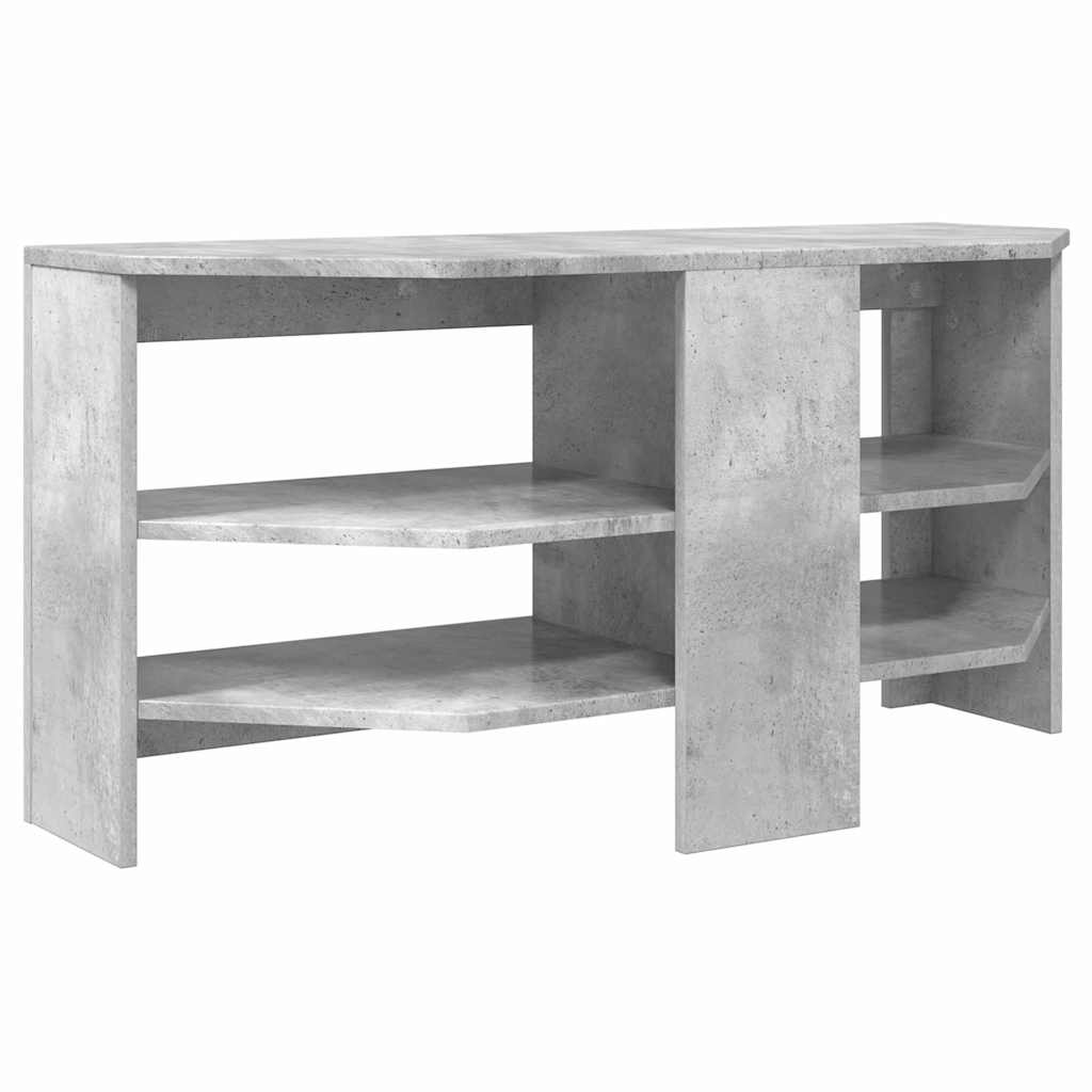HjørneTVskab Beton Grå 102 x 40,5 x 45 cm Konstrueret træ
