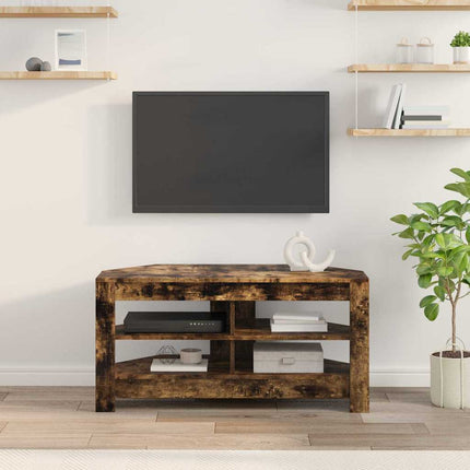 HjørneTVskab 102 x 41 x 50 cm Røget eg Konstrueret træ