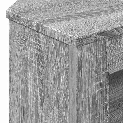 HjørneTVskab 102 x 40,5 x 45 cm Grå Sonoma Konstrueret træ