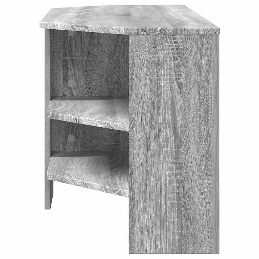HjørneTVskab Grå Sonoma 102 x 40,5 x 45 cm Konstrueret træ