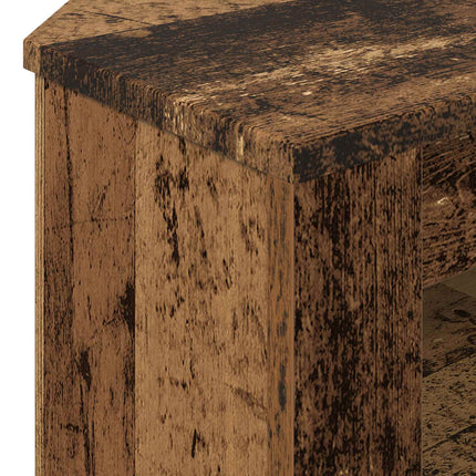 HjørneTVskab 102 x 40,5 x 45 cm Gammelt træ Konstrueret træ