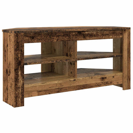 HjørneTVskab 102 x 40,5 x 45 cm Gammelt træ Konstrueret træ