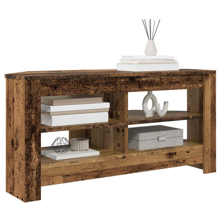 HjørneTVskab 102 x 40,5 x 45 cm Gammelt træ Konstrueret træ
